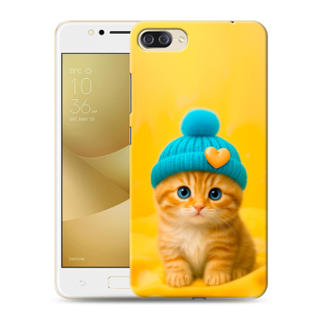 Пластиковый чехол на ASUS ZenFone 4 Max ZC520KL с принтом Котенок в шапке