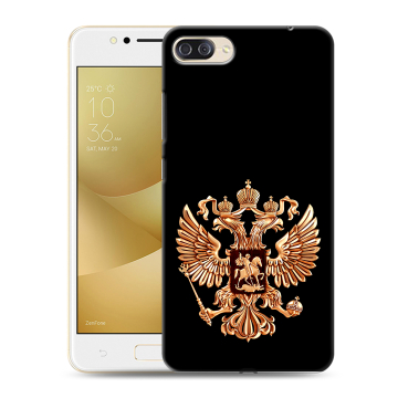 Пластиковый чехол на ASUS ZenFone 4 Max ZC520KL с принтом Герб России золотой Пластиковый чехол на ASUS ZenFone 4 Max ZC520KL с принтом Герб России золотой