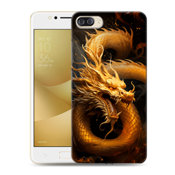 Пластиковый чехол на ASUS ZenFone 4 Max ZC520KL с принтом Золотой дракон Пластиковый чехол на ASUS ZenFone 4 Max ZC520KL с принтом Золотой дракон