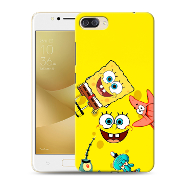 Пластиковый чехол на ASUS ZenFone 4 Max ZC520KL с принтом Спанч боб Спанчбоб