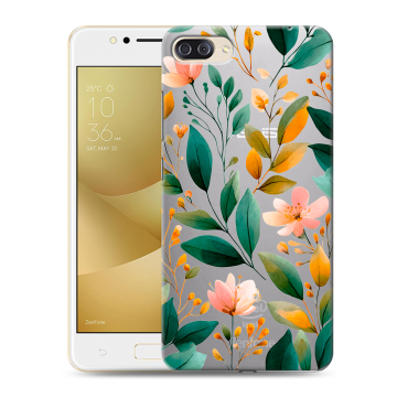 Пластиковый чехол на ASUS ZenFone 4 Max ZC520KL с принтом Цветы паттерн