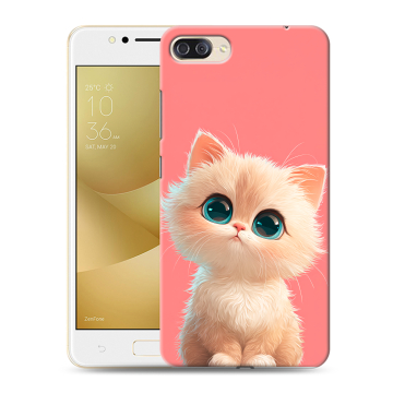 Пластиковый чехол на ASUS ZenFone 4 Max ZC520KL с принтом Розовый котенок