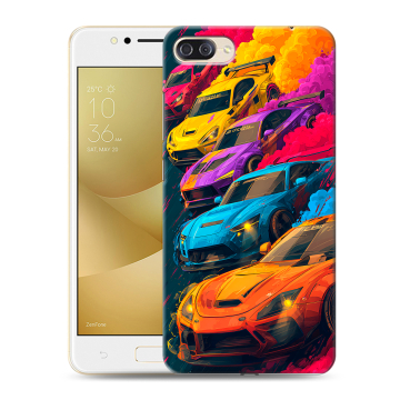 Пластиковый чехол на ASUS ZenFone 4 Max ZC520KL с принтом Тачки