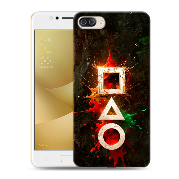 Пластиковый чехол на ASUS ZenFone 4 Max ZC520KL с принтом Squid Game Игра кальмара