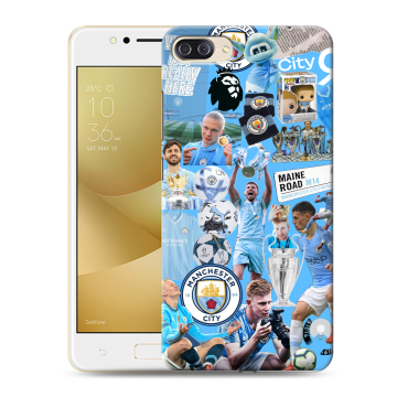 Пластиковый чехол на ASUS ZenFone 4 Max ZC520KL с принтом Man City Манчестер Сити