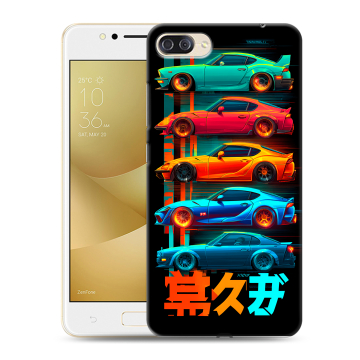 Пластиковый чехол на ASUS ZenFone 4 Max ZC520KL с принтом машины тачки