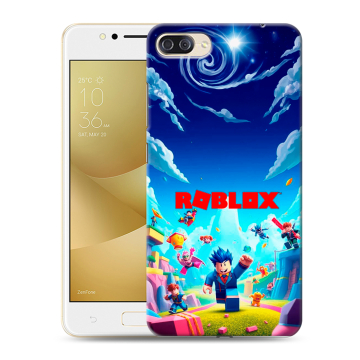 Пластиковый чехол на ASUS ZenFone 4 Max ZC520KL с принтом Roblox Роблокс