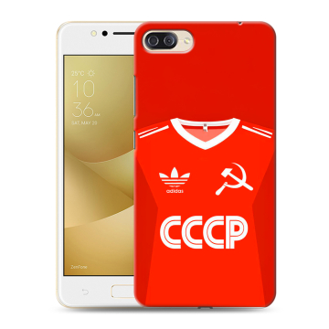 Пластиковый чехол на ASUS ZenFone 4 Max ZC520KL с принтом Флаг Герб СССР