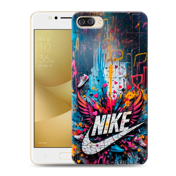 Пластиковый чехол на ASUS ZenFone 4 Max ZC520KL с принтом Nike Найк