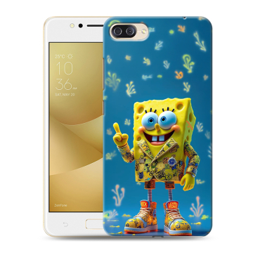 Пластиковый чехол на ASUS ZenFone 4 Max ZC520KL с принтом Спанч боб Спанчбоб