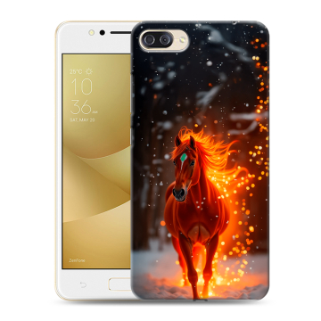 Пластиковый чехол на ASUS ZenFone 4 Max ZC520KL с принтом Новый год Пластиковый чехол на ASUS ZenFone 4 Max ZC520KL с принтом Новый год