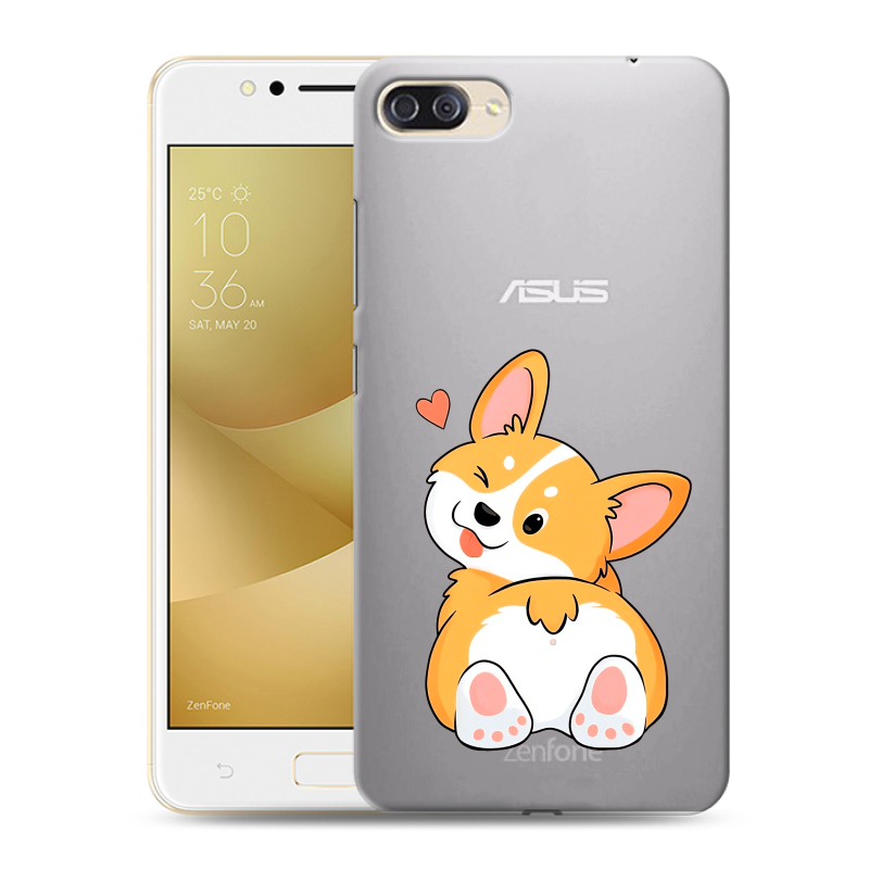 Пластиковый чехол на ASUS ZenFone 4 Max ZC520KL с принтом Корги Пластиковый чехол на ASUS ZenFone 4 Max ZC520KL с принтом Корги
