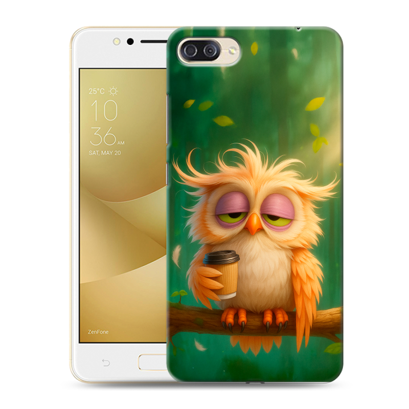 Пластиковый чехол на ASUS ZenFone 4 Max ZC520KL с принтом сова Пластиковый чехол на ASUS ZenFone 4 Max ZC520KL с принтом сова