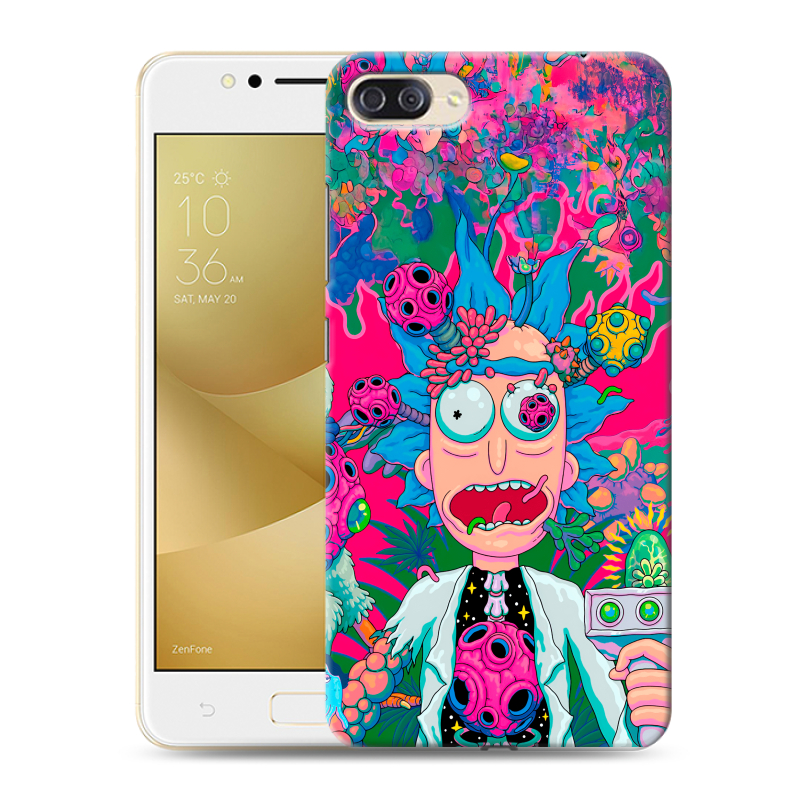 Пластиковый чехол на ASUS ZenFone 4 Max ZC520KL с принтом Рик и Морти Rick Morty Пластиковый чехол на ASUS ZenFone 4 Max ZC520KL с принтом Рик и Морти Rick Morty