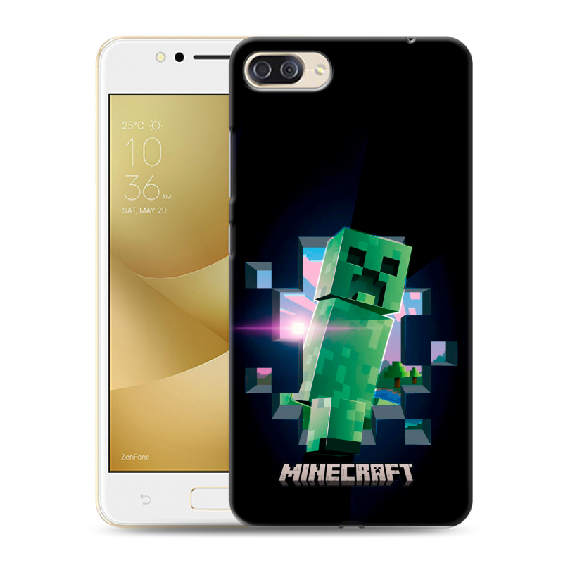 Пластиковый чехол на ASUS ZenFone 4 Max ZC520KL с принтом Майнкрафт Minecraft Пластиковый чехол на ASUS ZenFone 4 Max ZC520KL с принтом Майнкрафт Minecraft
