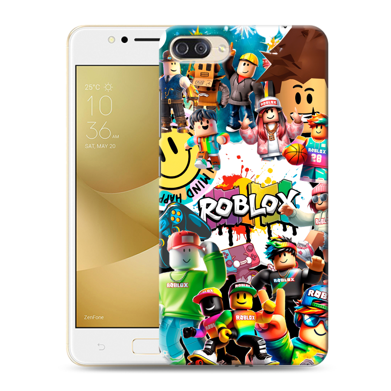 Пластиковый чехол на ASUS ZenFone 4 Max ZC520KL с принтом Roblox Роблокс Пластиковый чехол на ASUS ZenFone 4 Max ZC520KL с принтом Roblox Роблокс