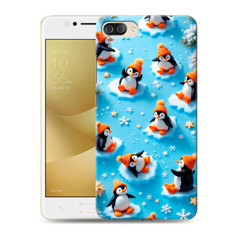 Пластиковый чехол на ASUS ZenFone 4 Max ZC520KL с принтом Новый год Пластиковый чехол на ASUS ZenFone 4 Max ZC520KL с принтом Новый год