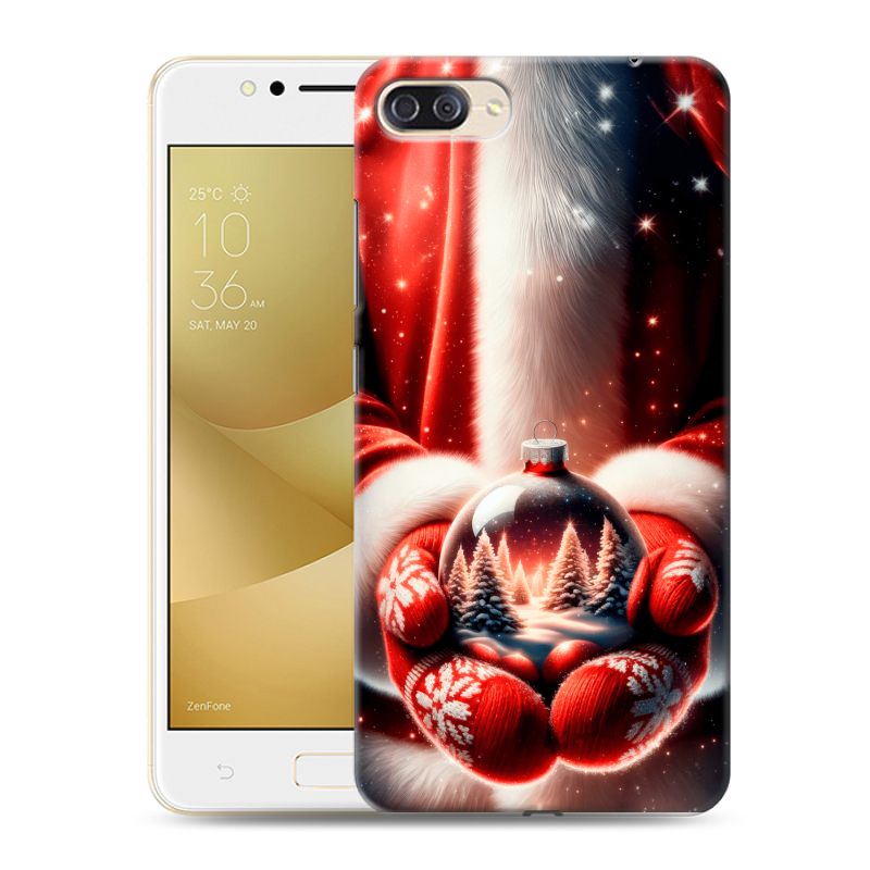 Пластиковый чехол на ASUS ZenFone 4 Max ZC520KL с принтом Новый год Пластиковый чехол на ASUS ZenFone 4 Max ZC520KL с принтом Новый год