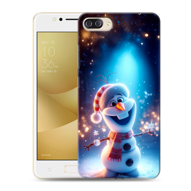 Пластиковый чехол на ASUS ZenFone 4 Max ZC520KL с принтом Новый год Пластиковый чехол на ASUS ZenFone 4 Max ZC520KL с принтом Новый год