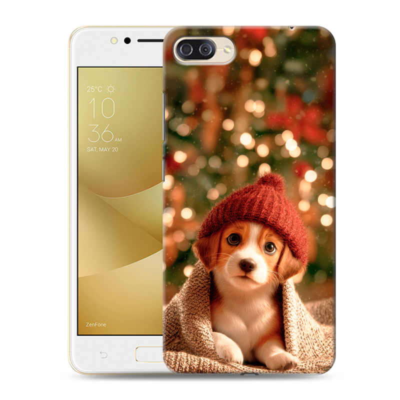 Пластиковый чехол на ASUS ZenFone 4 Max ZC520KL с принтом Новый год Пластиковый чехол на ASUS ZenFone 4 Max ZC520KL с принтом Новый год