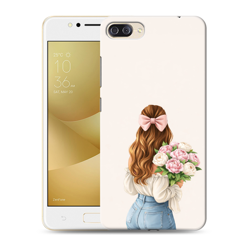 Пластиковый чехол на ASUS ZenFone 4 Max ZC520KL с принтом женский Пластиковый чехол на ASUS ZenFone 4 Max ZC520KL с принтом женский