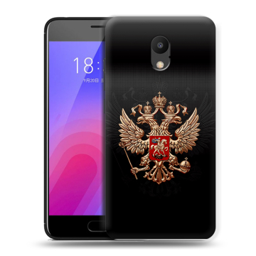 Пластиковый чехол на Meizu M6 с принтом Герб России