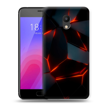Пластиковый чехол на Meizu M6 с принтом Яркие абстракции