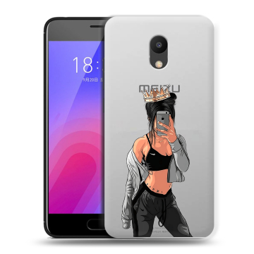 Пластиковый чехол на Meizu M6 с принтом Женские принты