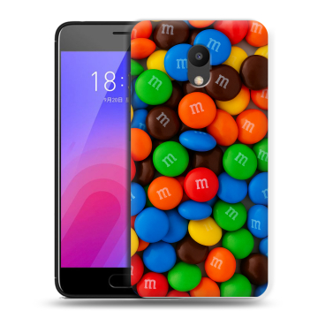 Пластиковый чехол на Meizu M6 с принтом Конфеты