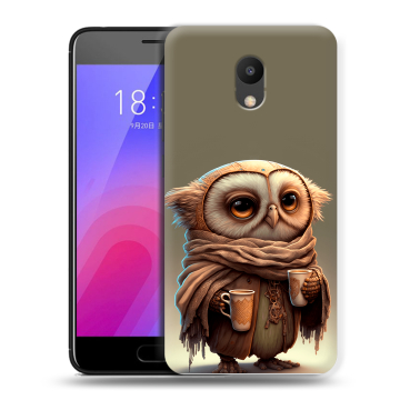 Пластиковый чехол на Meizu M6 с принтом Сова