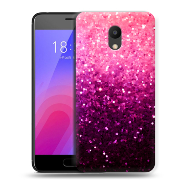 Пластиковый чехол на Meizu M6 с принтом Блестки Пластиковый чехол на Meizu M6 с принтом Блестки