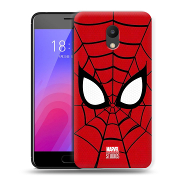 Пластиковый чехол на Meizu M6 с принтом человек паук spiderman Пластиковый чехол на Meizu M6 с принтом человек паук spiderman