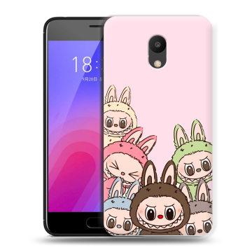 Пластиковый чехол на Meizu M6 с принтом Лабубу