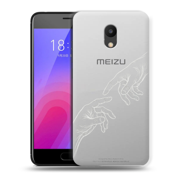 Пластиковый чехол на Meizu M6 с принтом Сотворение мира