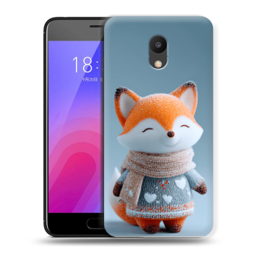 Пластиковый чехол на Meizu M6 с принтом Лиса