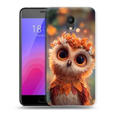 Пластиковый чехол на Meizu M6 с принтом Милая сова