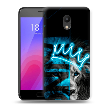 Пластиковый чехол на Meizu M6 с принтом Король лев