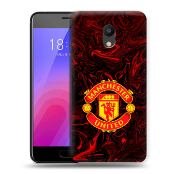 Пластиковый чехол на Meizu M6 с принтом Manchester United