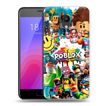 Пластиковый чехол на Meizu M6 с принтом Roblox Роблокс Пластиковый чехол на Meizu M6 с принтом Roblox Роблокс