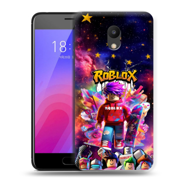 Пластиковый чехол на Meizu M6 с принтом Roblox Роблокс Пластиковый чехол на Meizu M6 с принтом Roblox Роблокс
