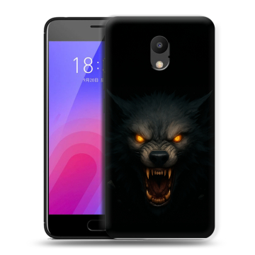 Пластиковый чехол на Meizu M6 с принтом Волк