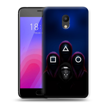 Пластиковый чехол на Meizu M6 с принтом Игра Кальмара