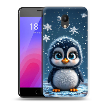 Пластиковый чехол на Meizu M6 с принтом Новый год