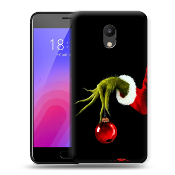 Пластиковый чехол на Meizu M6 с принтом Новый год Гринч