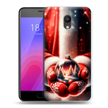 Пластиковый чехол на Meizu M6 с принтом Новый год