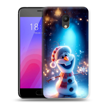 Пластиковый чехол на Meizu M6 с принтом Новый год
