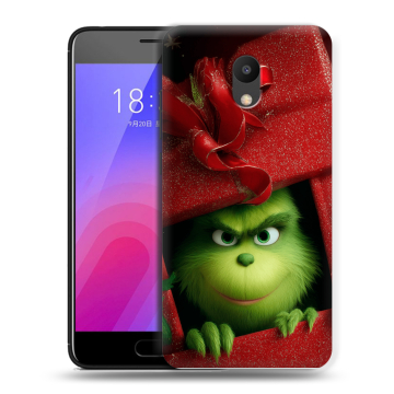 Пластиковый чехол на Meizu M6 с принтом Новый год