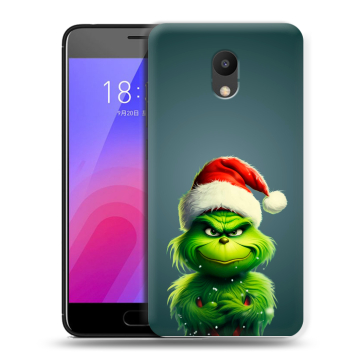 Пластиковый чехол на Meizu M6 с принтом Новый год