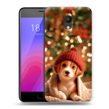 Пластиковый чехол на Meizu M6 с принтом Новый год
