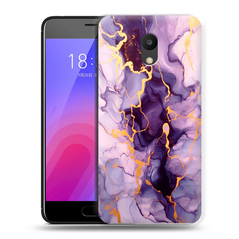 Пластиковый чехол на Meizu M6 с принтом Мрамор Пластиковый чехол на Meizu M6 с принтом Мрамор